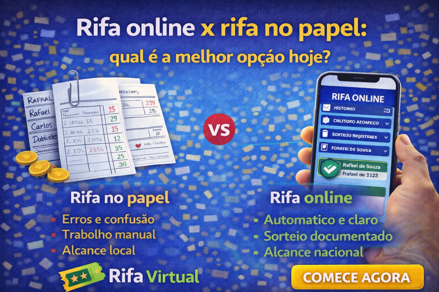 Rifa online x rifa no papel: qual é a melhor opção hoje? - Rifa Online
